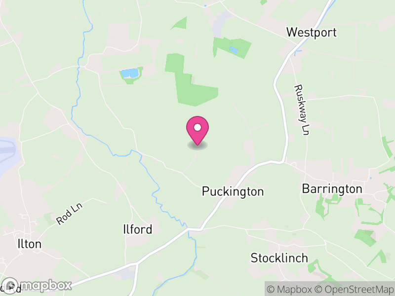 Map of Puckington, Somerset