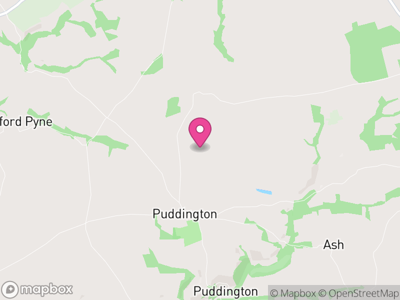 Map of Puddington, Mid Devon