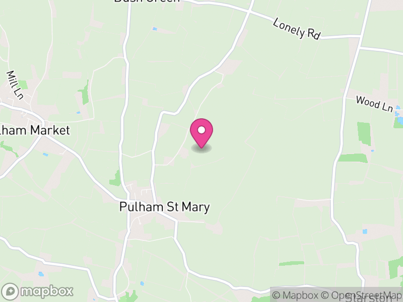 Map of Pulham St. Mary, South Norfolk