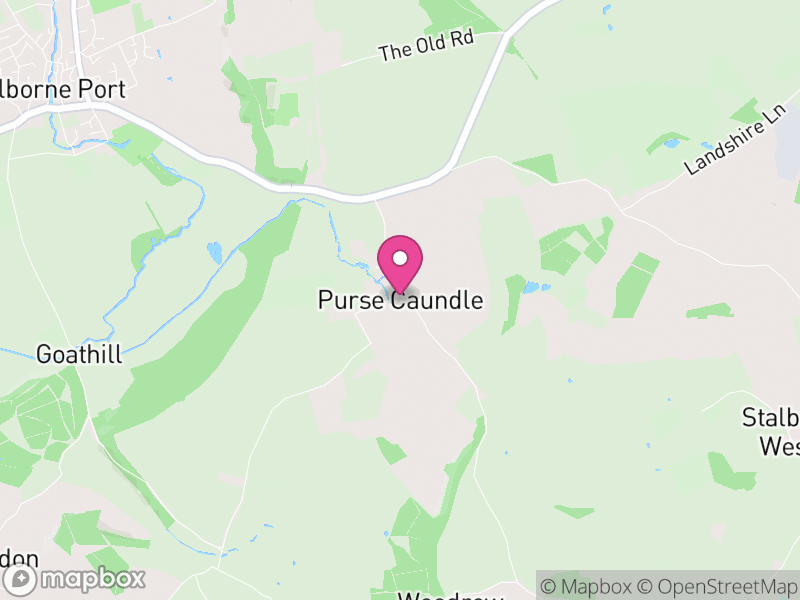 Map of Purse Caundle, Dorset