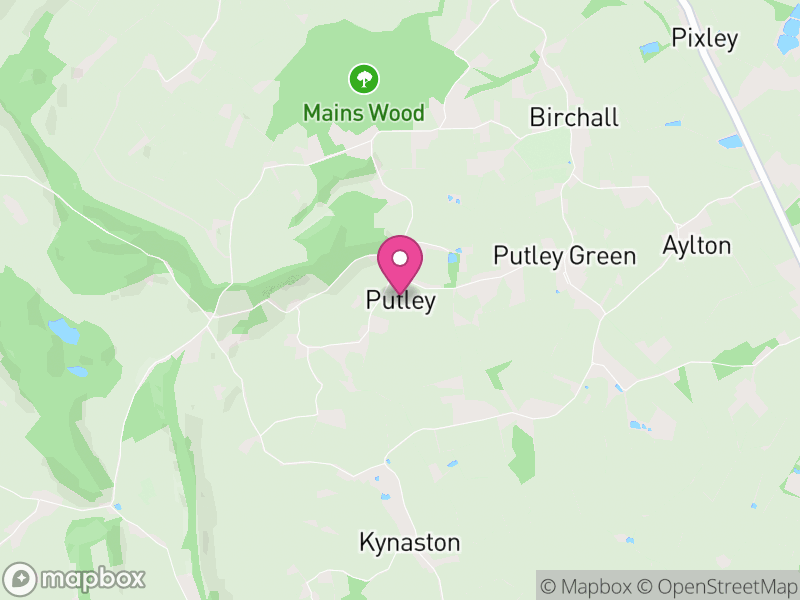 Map of Putley, Herefordshire