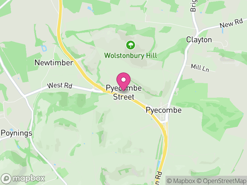 Map of Pyecombe, Mid Sussex