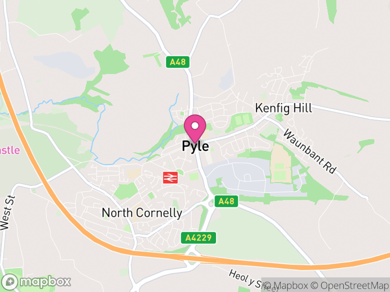 Map of Pyle, Bridgend