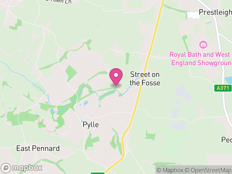 Map of Pylle, Somerset