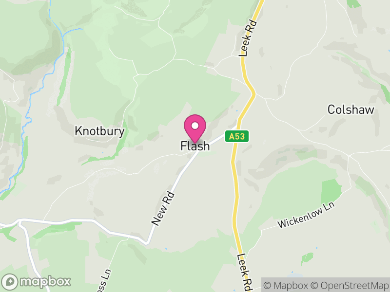 Map of Quarnford, Staffordshire Moorlands