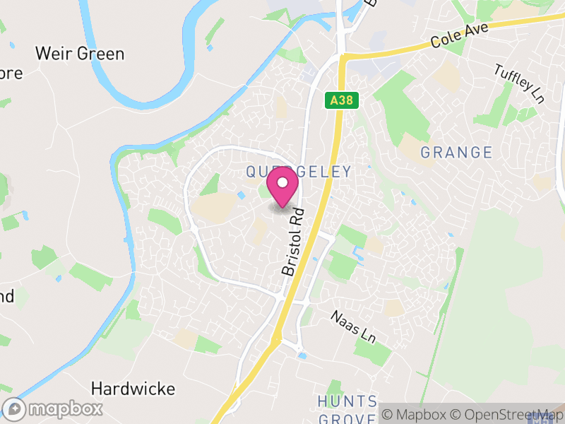 Map of Quedgeley, Gloucester