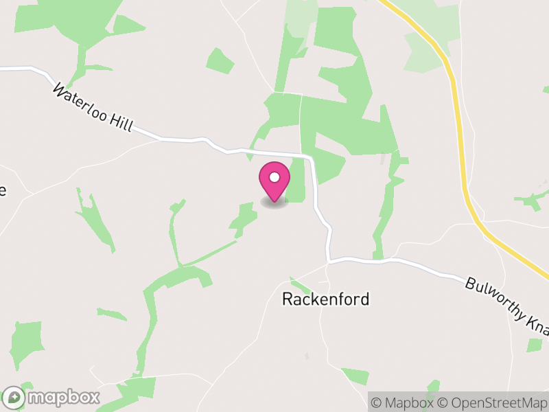 Map of Rackenford, North Devon