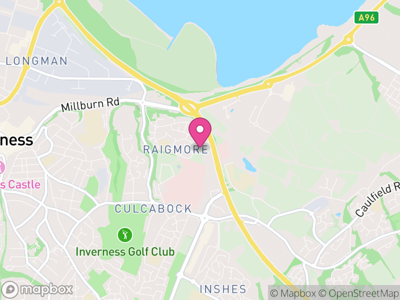 Map of Raigmore, Highland