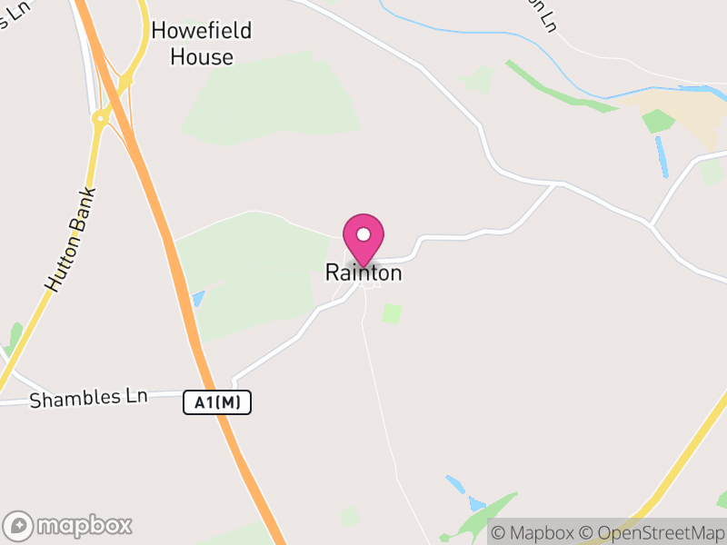 Map of Rainton with Newby, North Yorkshire