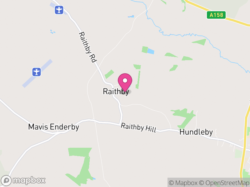 Map of Raithby, East Lindsey