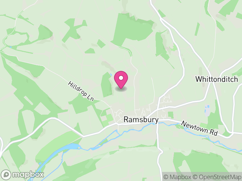 Map of Ramsbury, Wiltshire