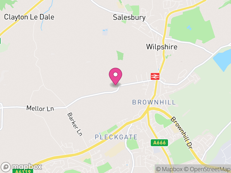 Map of Ramsgreave, Ribble Valley