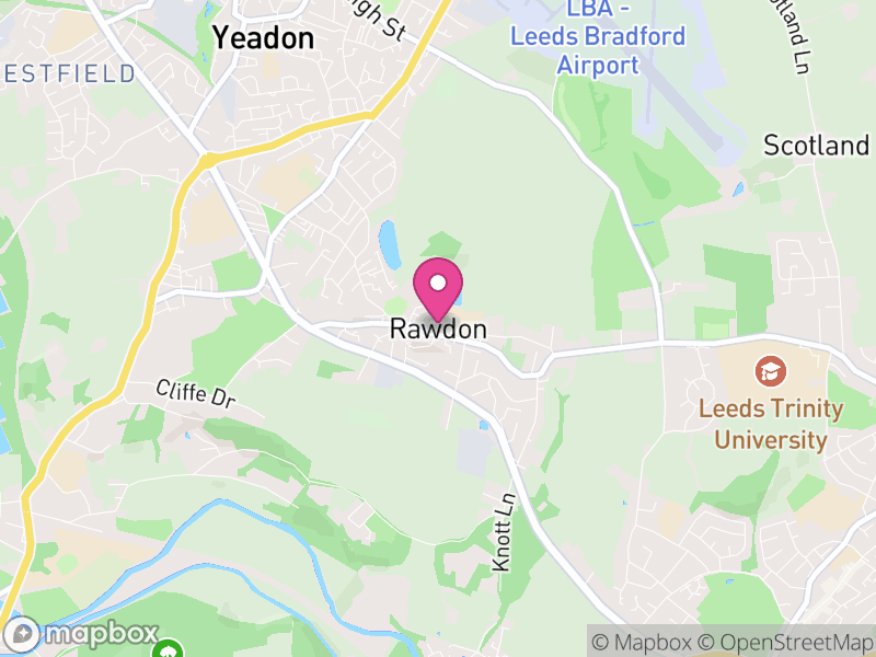 Map of Rawdon, Leeds