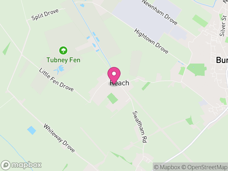 Map of Reach, East Cambridgeshire