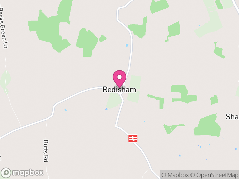 Map of Redisham, East Suffolk
