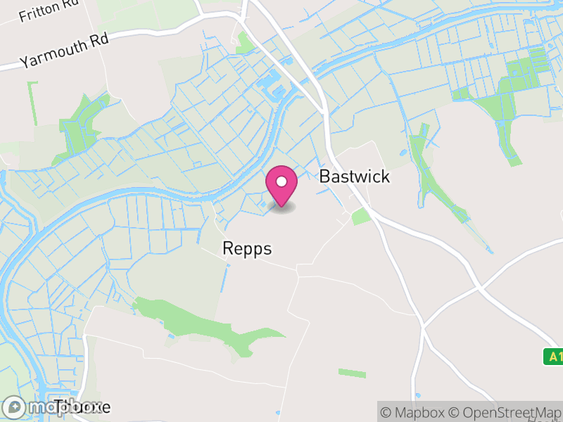 Map of Repps with Bastwick, Great Yarmouth