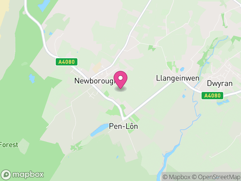 Map of Rhosyr, Ynys Môn / Isle of Anglesey