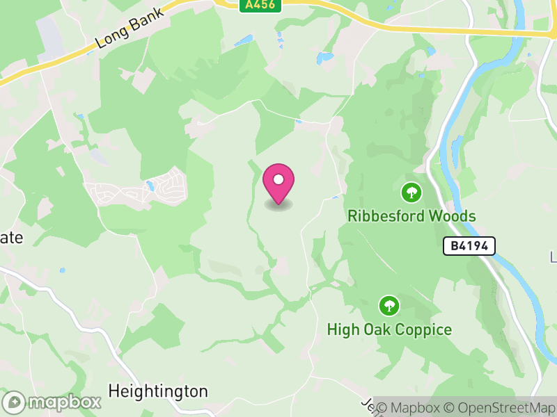 Map of Ribbesford, Wyre Forest