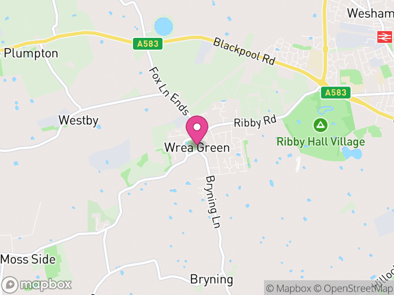 Map of Ribby-with-Wrea, Fylde