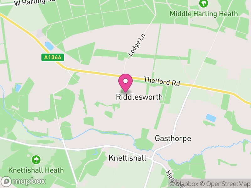 Map of Riddlesworth, Breckland