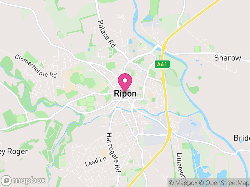 Map of Ripon, North Yorkshire