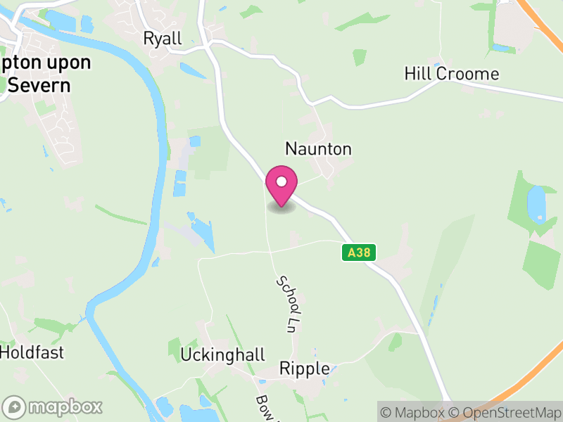 Map of Ripple, Malvern Hills