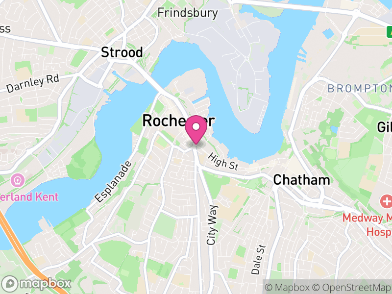 Map of Rochester, Northumberland