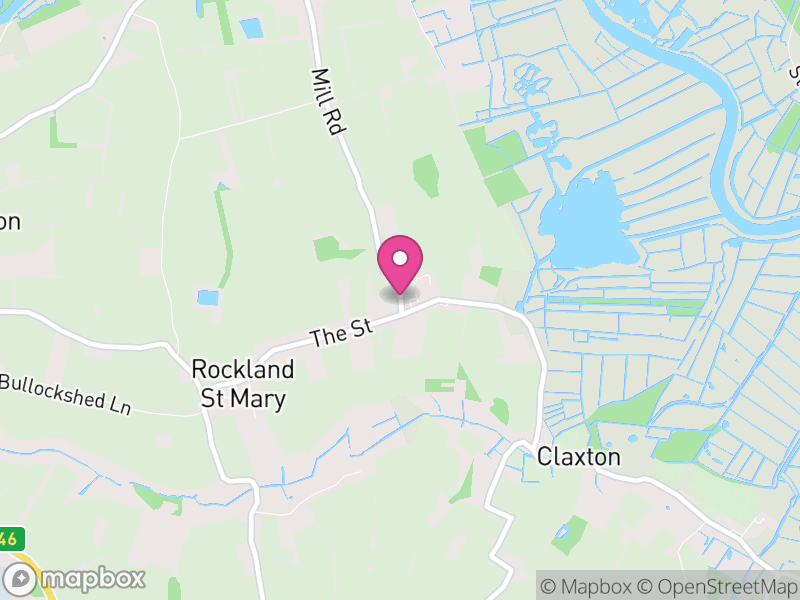 Map of Rockland St. Mary, South Norfolk