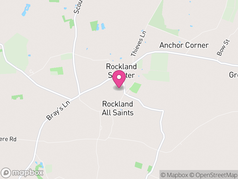Map of Rocklands, Breckland