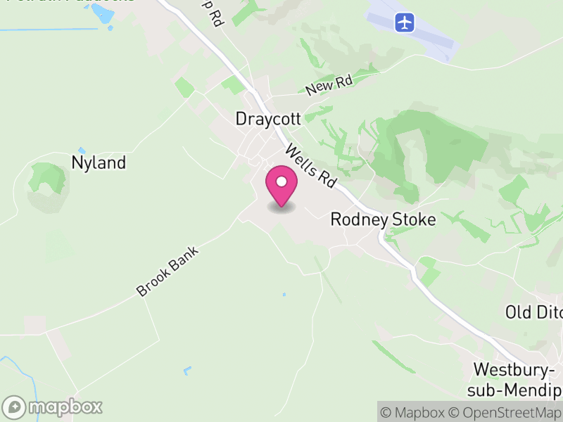 Map of Rodney Stoke, Somerset