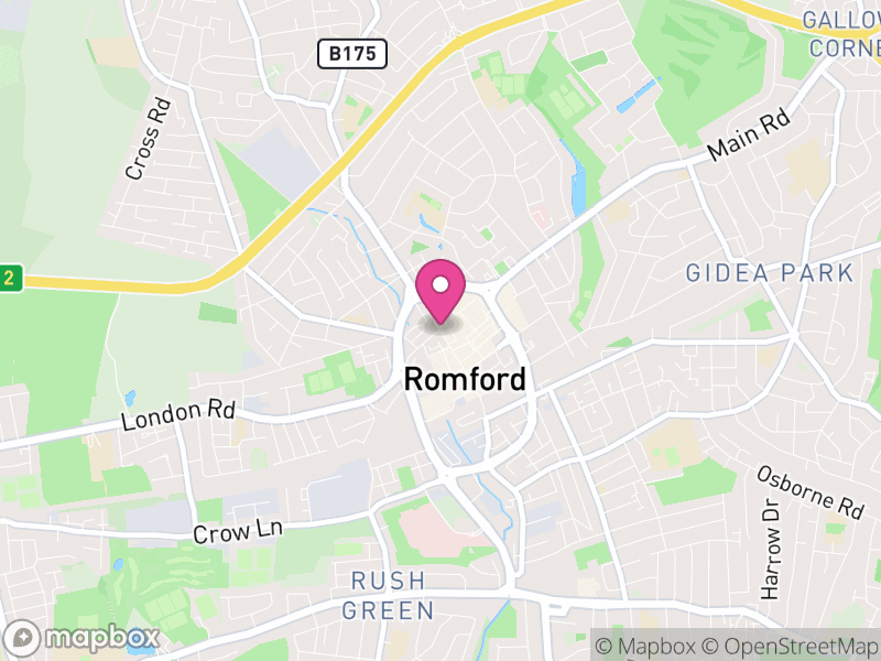 Map of Romford