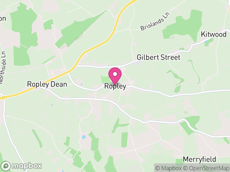 Map of Ropley, East Hampshire
