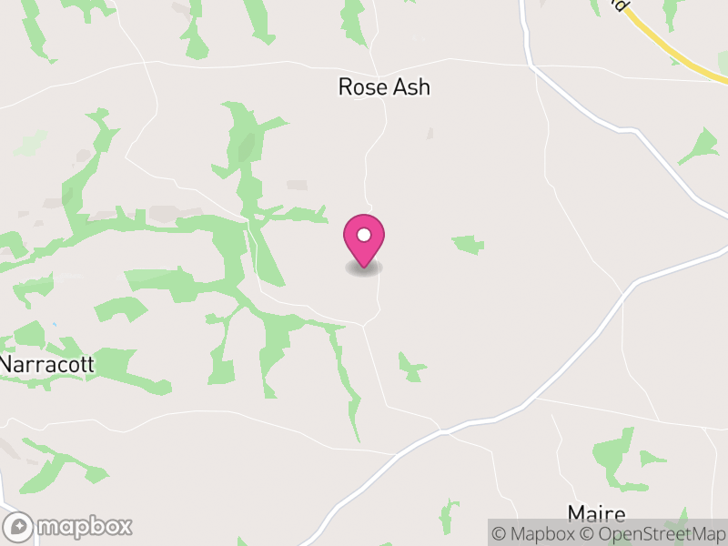 Map of Rose Ash, North Devon