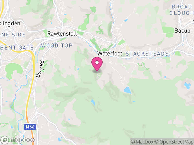 Map of Rossendale, Lancashire