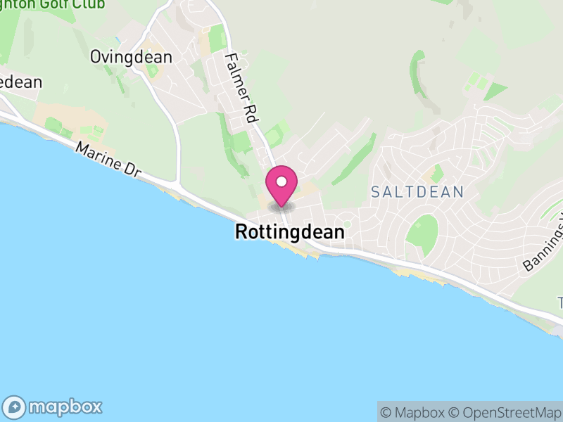 Map of Rottingdean, Brighton and Hove