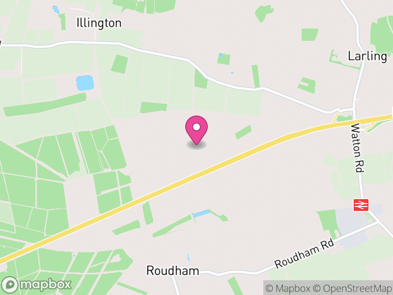 Map of Roudham and Larling, Breckland