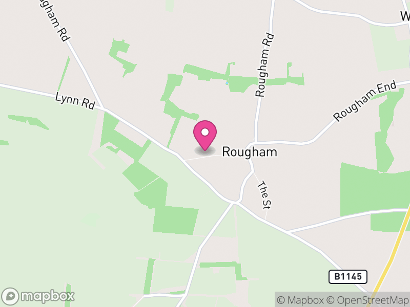 Map of Rougham, Breckland