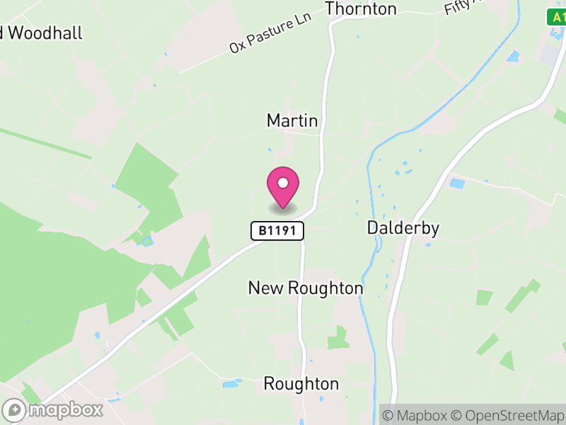 Map of Roughton, East Lindsey