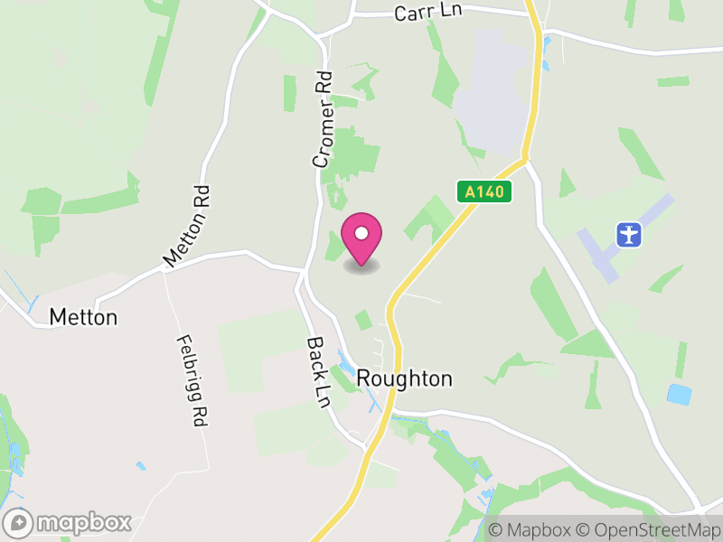 Map of Roughton, North Norfolk