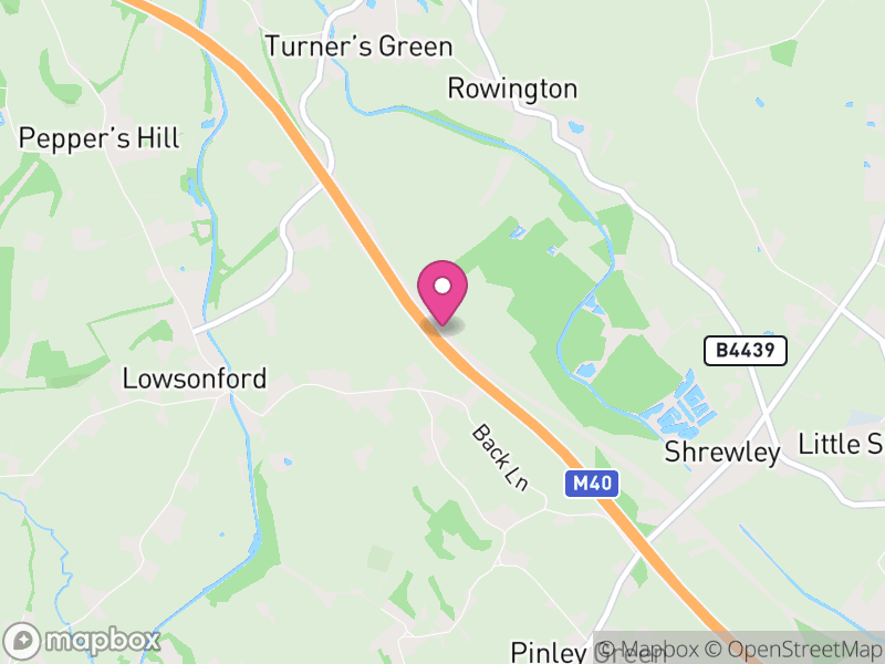 Map of Rowington, Warwick