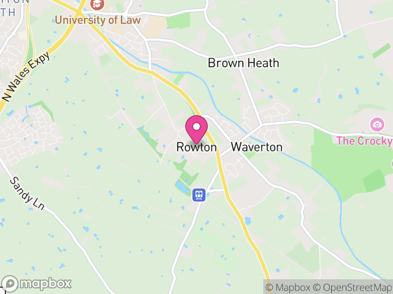 Map of Rowton, Cheshire West and Chester