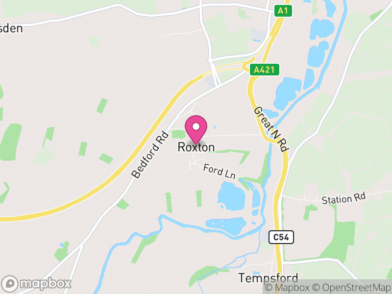 Map of Roxton, Bedford