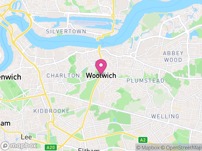 Map of Royal Borough of Greenwich, Greater London