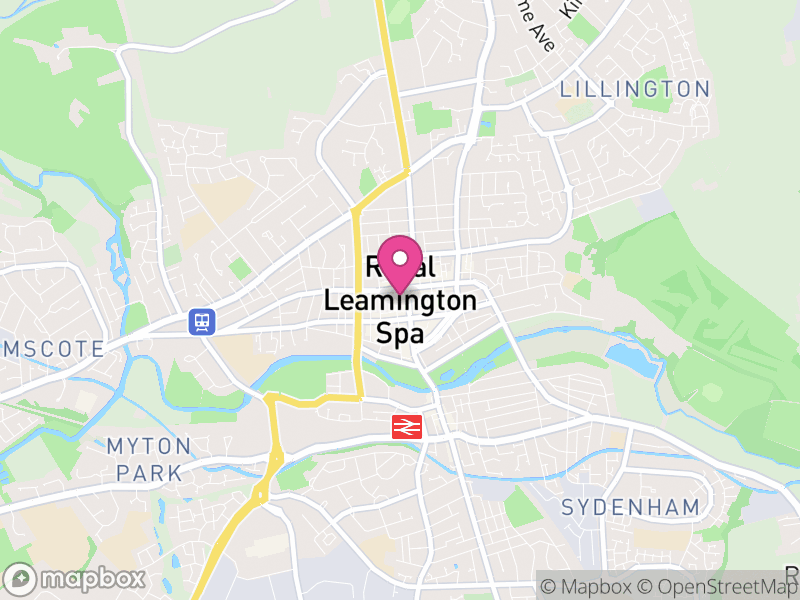 Map of Royal Leamington Spa, Warwick