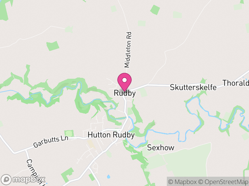 Map of Rudby, North Yorkshire