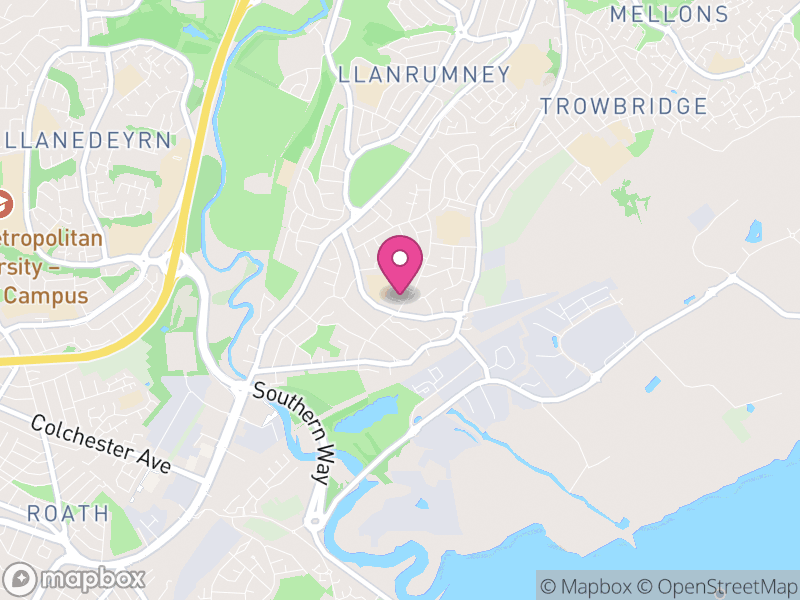 Map of Rumney, Cardiff