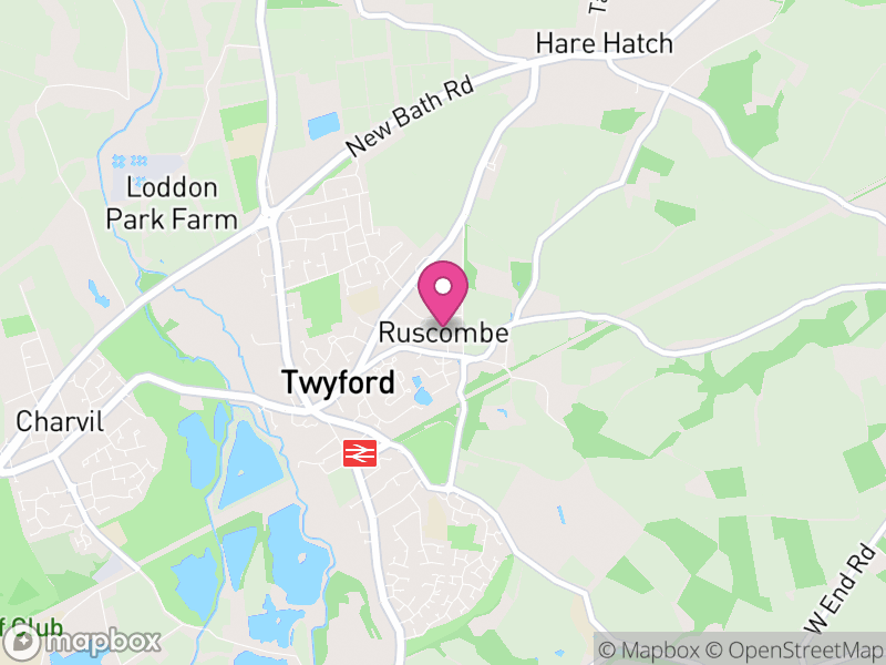 Map of Ruscombe, Wokingham