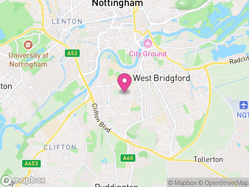 Map of Rushcliffe, Nottinghamshire