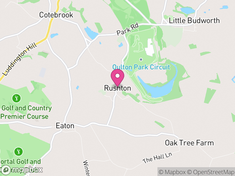 Map of Rushton, Cheshire West and Chester