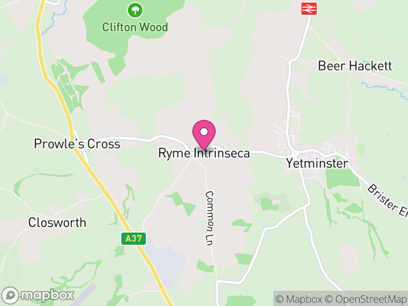 Map of Ryme Intrinseca, Dorset